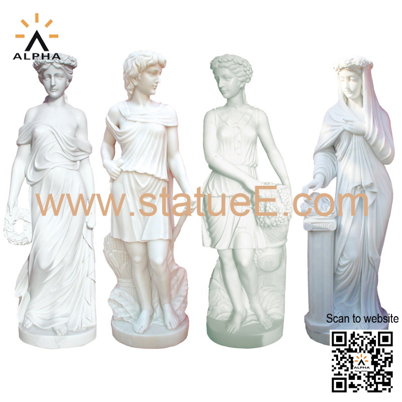 Stone garden statues
